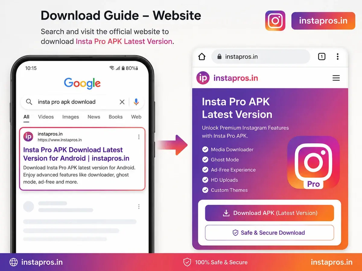 How to download Insta Pro APK latest version from official website